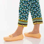 Cecil narancssárga, műbőr női mokaszin