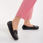 Ariella fekete, műbőr női mokaszin