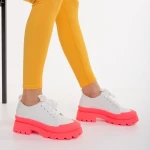 Colette fehér és rózsaszín, textil anyagból készült női tornacipő