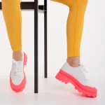 Colette fehér és rózsaszín, textil anyagból készült női tornacipő