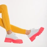 Colette fehér és rózsaszín, textil anyagból készült női tornacipő