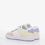 Zhuri rózsaszín és sárga, műbőr női sportcipő