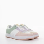 Zhuri rózsaszín és zöld, műbőr női sportcipő