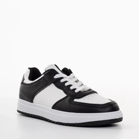 Zhuri fekete, műbőr női sportcipő