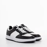 Zhuri fekete, műbőr női sportcipő