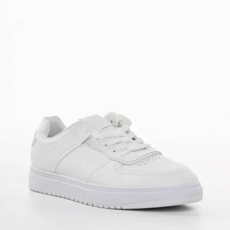 Zhuri fehér, műbőr női sportcipő