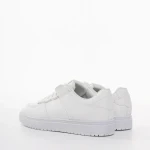 Zhuri fehér, műbőr női sportcipő