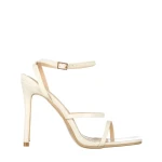 Egypt bézs, műbőr női szandál sarokkal