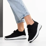 Eryla fekete és fehér női sportcipő, textil anyagból