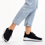 Eryla fekete és fehér női sportcipő, textil anyagból