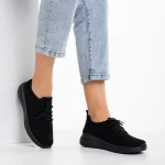 Eryla fekete női sportcipő, textil anyagból