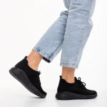 Eryla fekete női sportcipő, textil anyagból