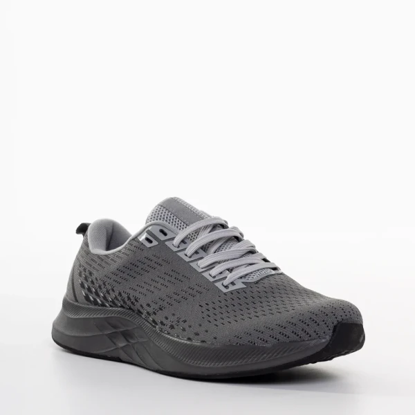 Bendi szürke férfi sportcipő, textil anyagból