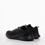 Bendi fekete és szürke férfi sportcipő, textil anyagból