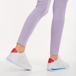 Jesika fehér és kék női sportcipő műbőrből