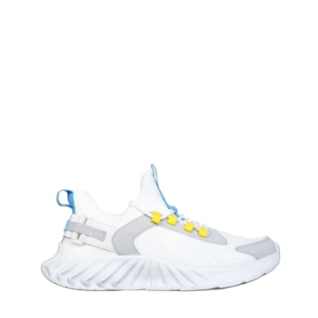 Denyz fehér férfi sportcipő textil anyagból