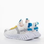 Denyz fehér férfi sportcipő textil anyagból