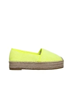 Holland sárga női espadrile textil anyagból készült