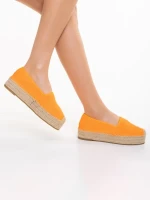 Holland narancssárga női espadrile textil anyagból készült