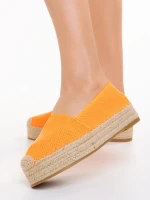 Holland narancssárga női espadrile textil anyagból készült
