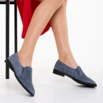 Aubrie kék női espadrile, textil anyagból készült