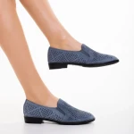 Aubrie kék női espadrile, textil anyagból készült