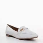 Genevieve fehér női mokaszin, műbőrből készült