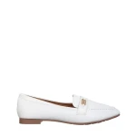 Genevieve fehér női mokaszin, műbőrből készült