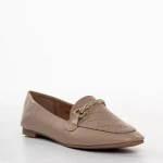 Ambrose bézs női mokaszin, műbőrből készült