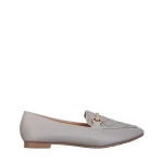 Ambrose szürke női mokaszin, műbőrből készült