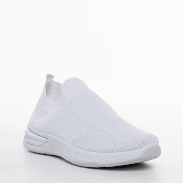 Giuliana fehér női sportcipő, textil anyagból készült