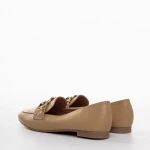 Juniper bézs női mokaszin, műbőrből készült