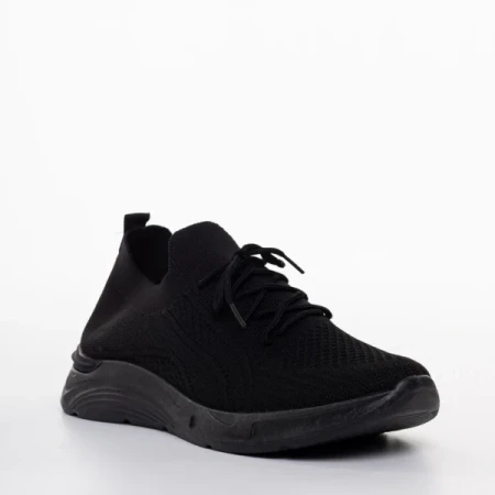 Journi fekete női sportcipő, textil anyagból készült