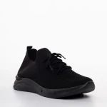 Journi fekete női sportcipő, textil anyagból készült