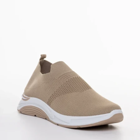 Sky bézs női sportcipő, textil anyagból készült