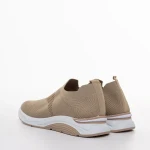 Sky bézs női sportcipő, textil anyagból készült