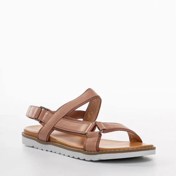 Ophelia rózsaszín női szandál, műbőrből készült