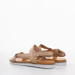 Ophelia bézs női szandál, műbőrből készült