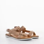 Ophelia bézs női szandál, műbőrből készült