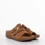 Finley camel női papucs, műbőrből készült