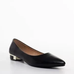 Wren fekete női balerina, műbőrből készült