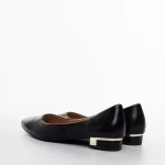 Wren fekete női balerina, műbőrből készült