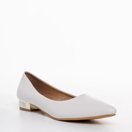 Wren fehér női balerina, műbőrből készült
