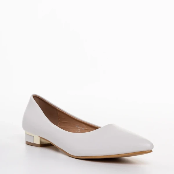 Wren fehér női balerina, műbőrből készült