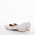 Wren fehér női balerina, műbőrből készült