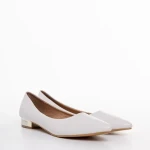 Wren fehér női balerina, műbőrből készült