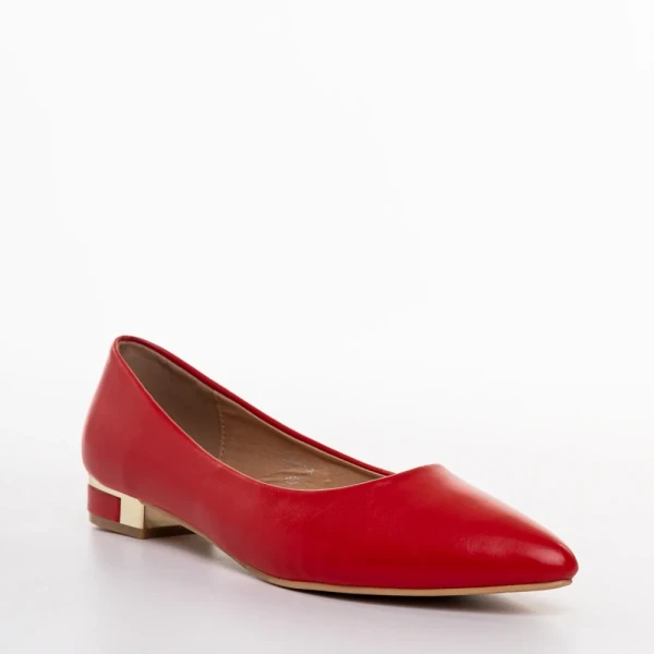 Wren piros női balerina, műbőrből készült