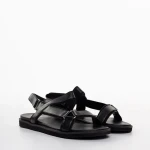 Ophelia fekete női szandál, műbőrből készült