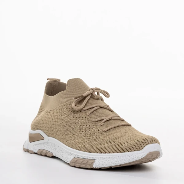 Iaroll bézs férfi sportcipő, textil anyagból készült