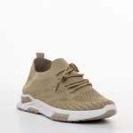 Todozi bézs férfi sportcipő, textil anyagból készült